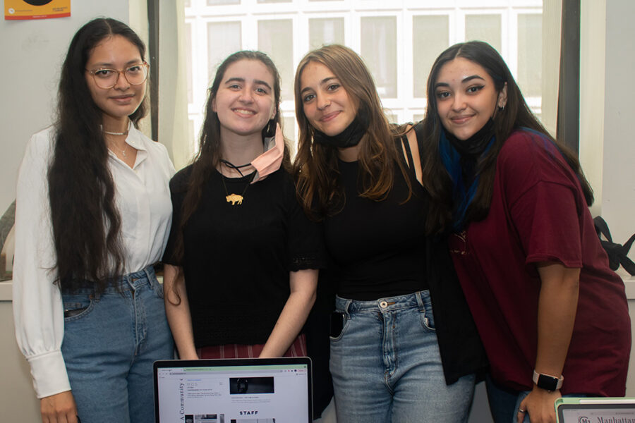 Four students posing for a photo.