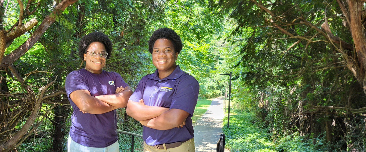 New York Tech students and brothers D'Ron and T'Ron Strapp